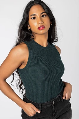 Ribbed Sleeveless Shell
