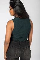 Ribbed Sleeveless Shell