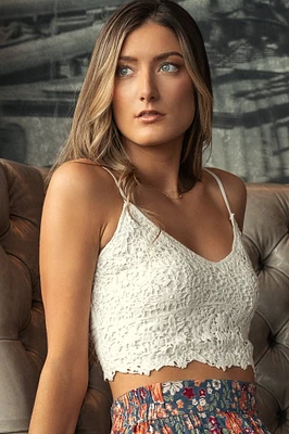 Crochet V-Neck Bralette