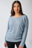 Dolman Sleeve Hacci Sweater