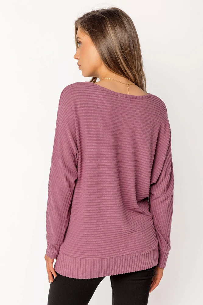 Dolman Sleeve Hacci Sweater