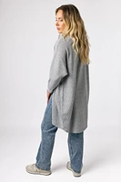 Lightweight 3/4 Sleeve Waffle Knit Cardigan