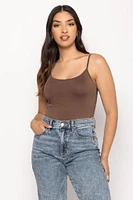Scoop-Neck Cami with Spaghetti Straps