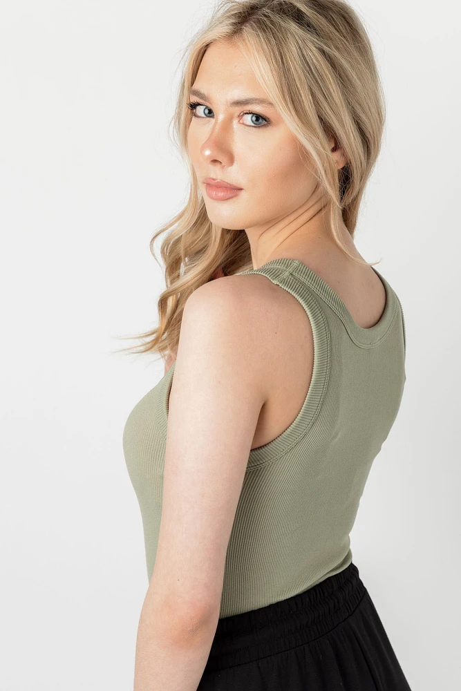 WallFlower Megan Seamless Scoop Neck Tank