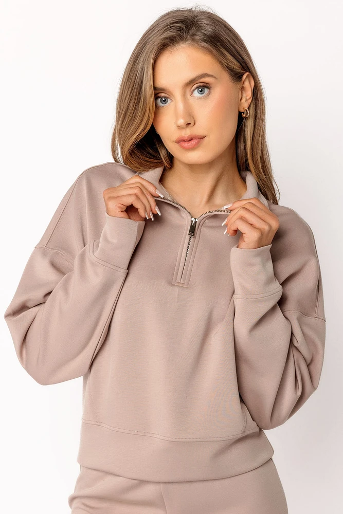 Ultra-Soft Half Zip Sweatshirt