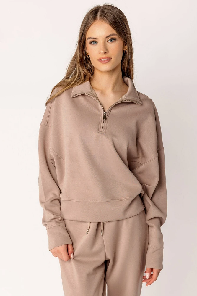 Ultra-Soft Half Zip Sweatshirt