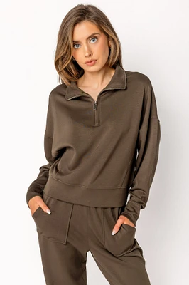 Ultra-Soft Half Zip Sweatshirt
