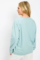Oversized French Terry "La Dolce" Sweatshirt
