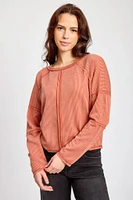 Cozy Ribbed Long-Sleeve Top