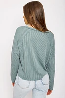 Cozy Ribbed Long-Sleeve Top