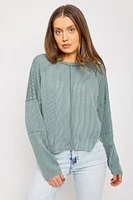 Cozy Ribbed Long-Sleeve Top