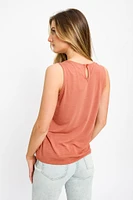 Crochet Front Sleeveless Top