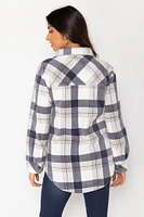 Tori Plaid Polar Fleece Shacket