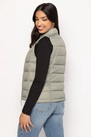 Nylon Quilted Puffer Vest