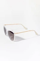 Pantos Sunglasses with Twisted Metal Arms