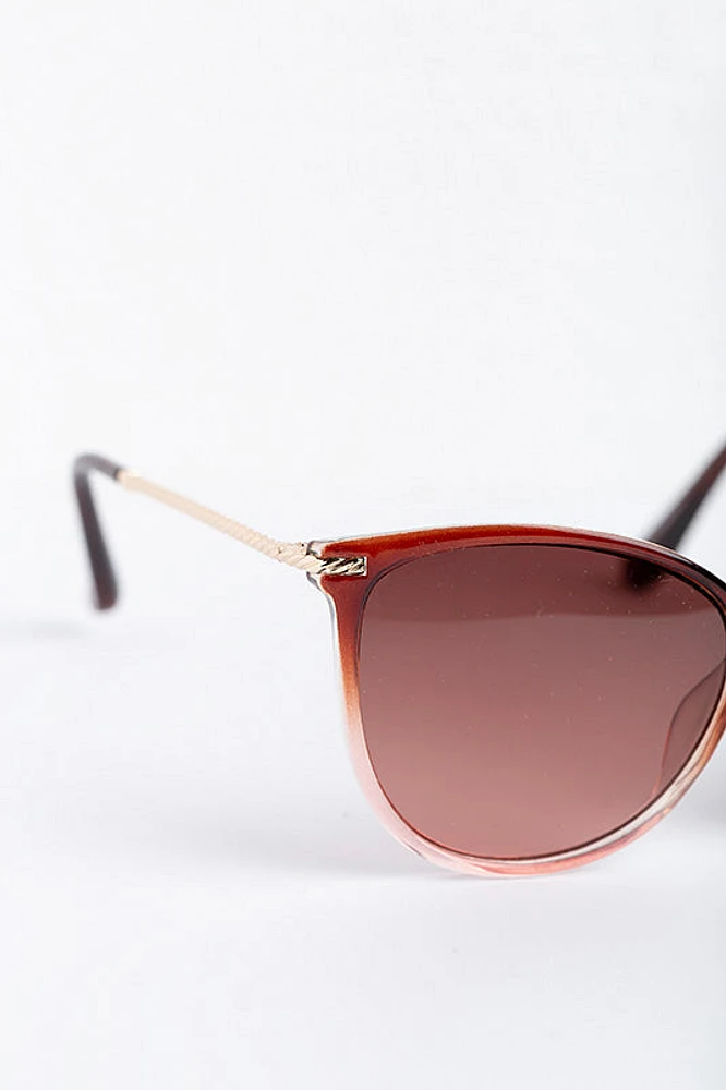 Pantos Sunglasses with Twisted Metal Arms