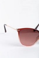 Pantos Sunglasses with Twisted Metal Arms