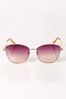 Metal Rimmed Butterly Sunglasses