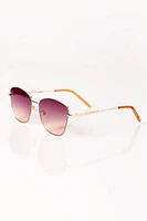 Metal Rimmed Butterly Sunglasses