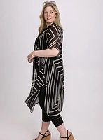 Joseph Ribkoff - Geometric Button-Down Tunic