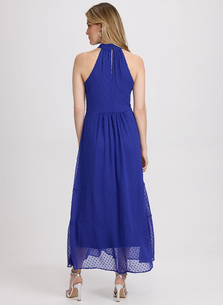 Halter Neck Midi Dress