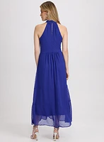 Halter Neck Midi Dress