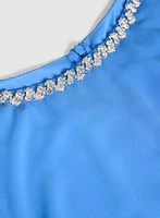 Embellished Cape Sleeve Dress