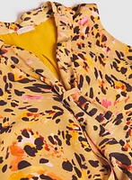 Blouse léopard à effet cravate