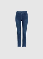 Embellished Hem Slit Jeans