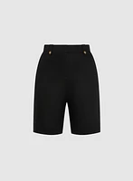 Stretch Linen-Blend Shorts
