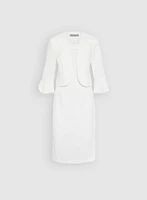 Pearl Trim Dress & Jacket Set