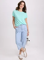 Linen-Blend T-Shirt