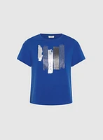 Brushstroke Print T-Shirt
