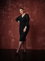 Melanie Lyne - Velvet Zebra Print Dress