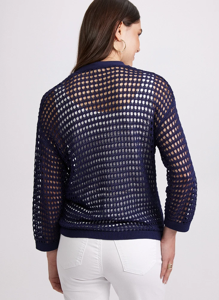 Open Knit Cardigan