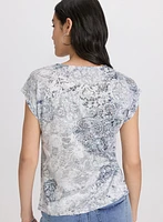 Paisley Burnout T-Shirt