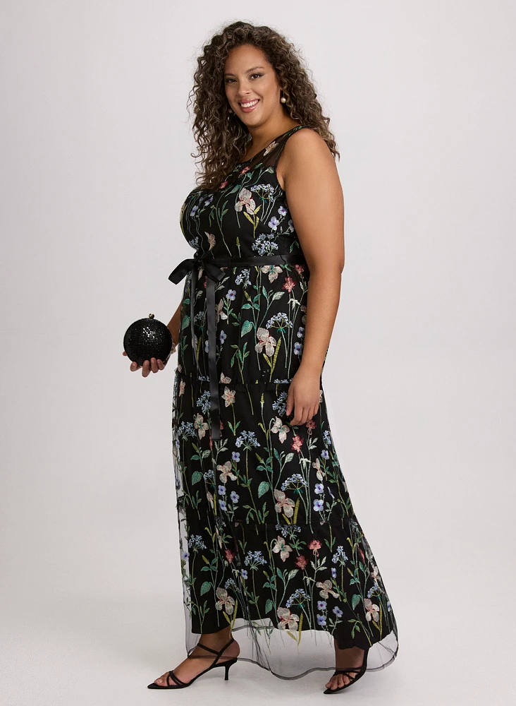Floral Embroidered Dress