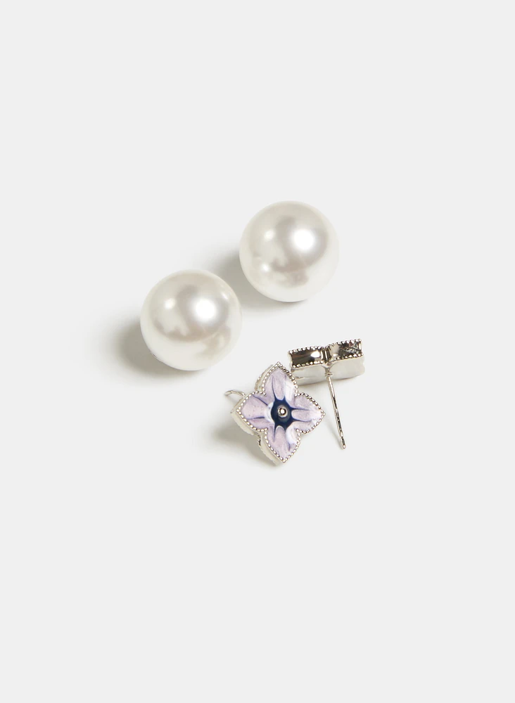 Flower Stud Earrings