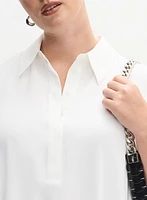 Melanie Lyne - Asymmetric Johnny Collar Blouse