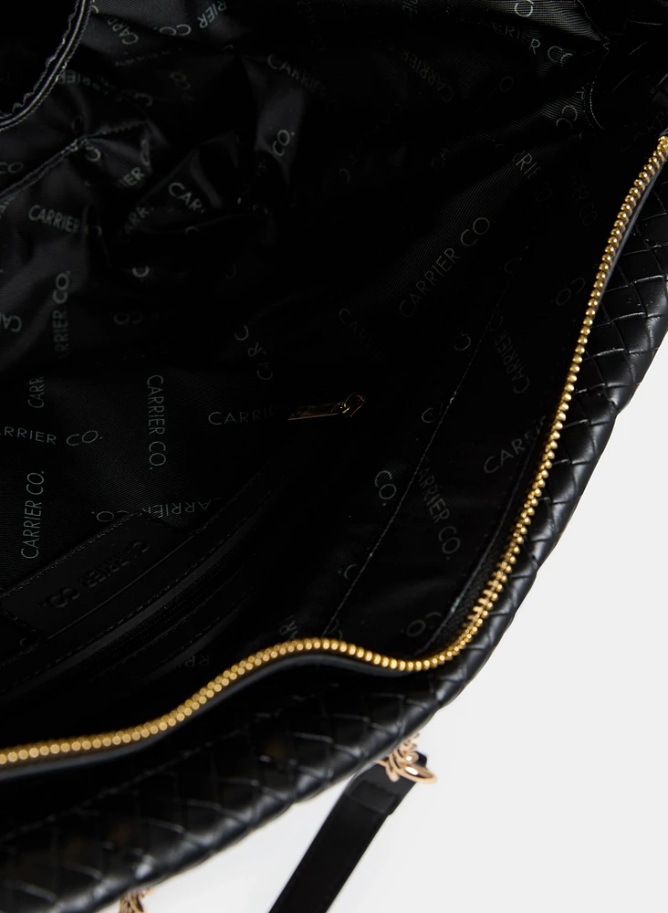 Quilted Vegan Leather Handbag