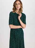 Abstract Midi Dress