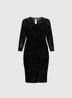 Melanie Lyne - Velvet Zebra Print Dress