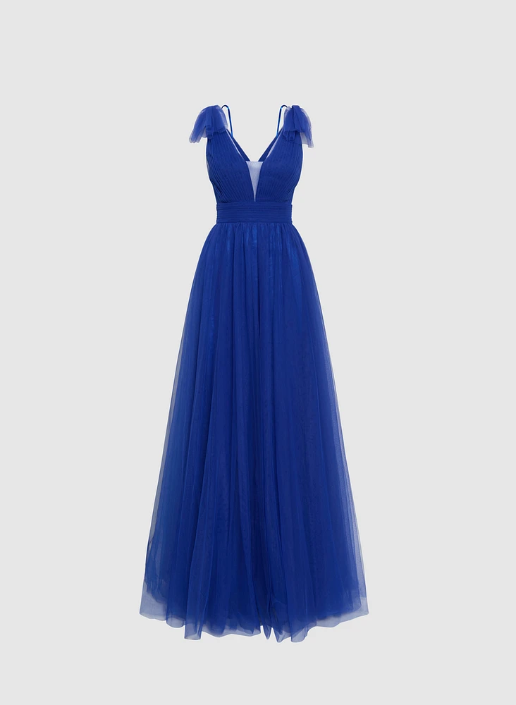 Bow Detail Sleeveless Gown