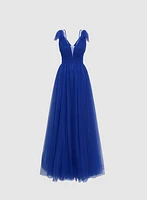 Bow Detail Sleeveless Gown