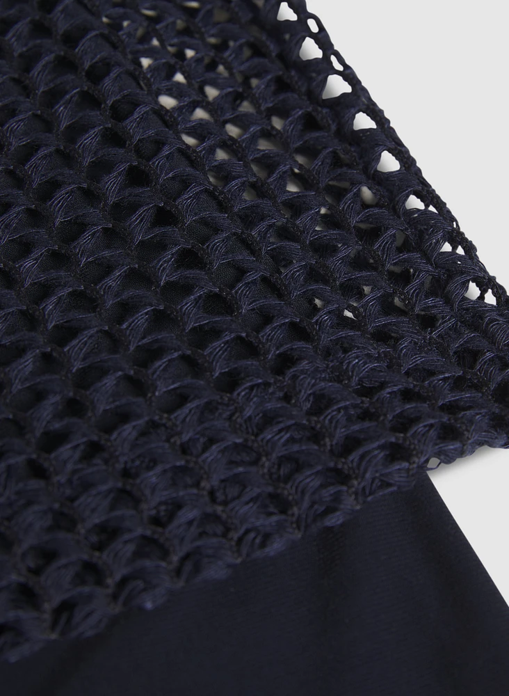 Short Sleeve Crochet Top