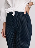 Polka Dot Slim-Leg Capris