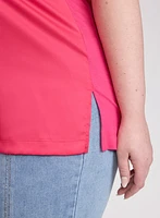 Satin Drop Shoulder Top