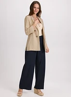 Linen-Blend Blazer