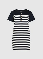 Striped A-Line Dress