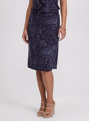 Dot Print Skirt